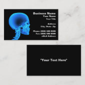 Rol van de schedel visitekaartje (Voorkant / Achterkant)