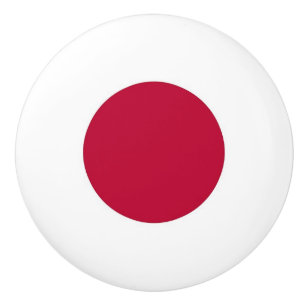 Rol van keramische knoppen met Japanse vlag