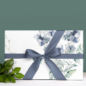 Rol van usty Blue Floral Cadeaupapier