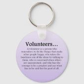 Rol van vrijwilligers sleutelhanger (Voorkant)