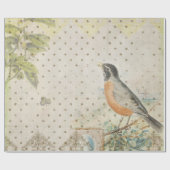  rol voor het verpakken van vogelpapier cadeaupapier (Vlak)