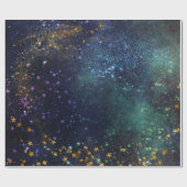 Rol voor verwatering van sterrenpapier cadeaupapier (Vlak)