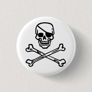 Rol (wit) ronde button 3,2 cm