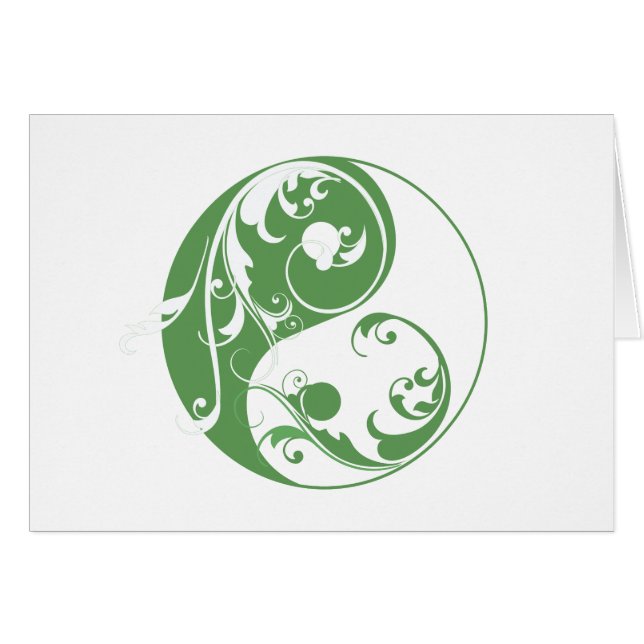 Rol Yin & Yang (groen) (Voorkant Horizontaal)