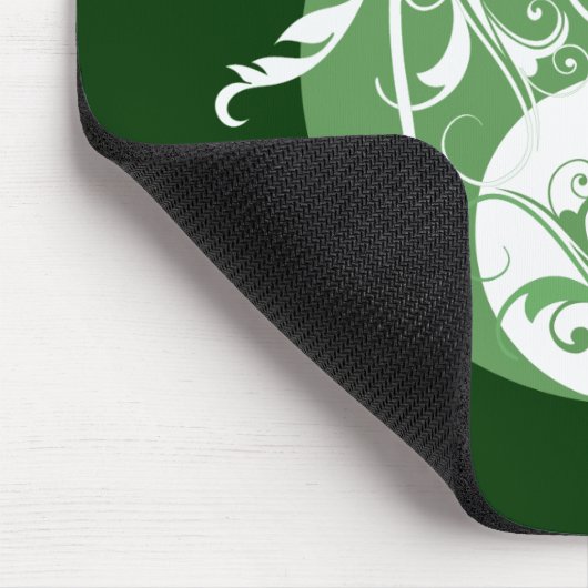 Rol Yin & Yang (groen) Muismat (Hoek)