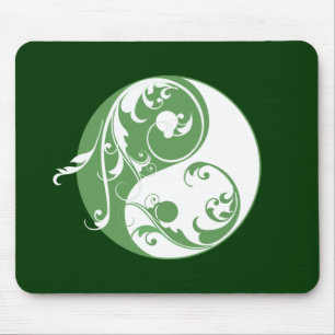 Rol Yin & Yang (groen) Muismat