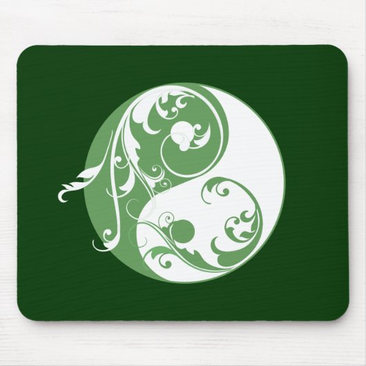 Rol Yin & Yang (groen) Muismat (Voorkant)