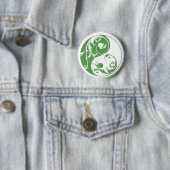 Rol Yin & Yang (groen) Ronde Button 5,7 Cm (In situ)
