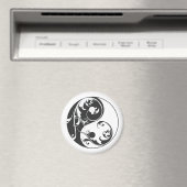Rol Yin & Yang (zwart) Magneet (Insitu (Vaatwasser))