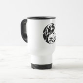 Rol Yin & Yang (zwart) Reisbeker (Voorkant links)