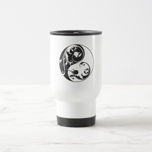 Rol Yin & Yang (zwart) Reisbeker (Center)