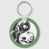 Rol Yin & Yang (zwart) Sleutelhanger (Voorkant)