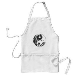 Rol Yin & Yang (zwart) Standaard Schort