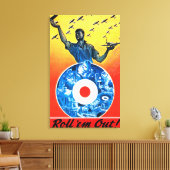 Rol ze uit de Royal Canadian Air Force Canvas Afdruk (Insitu (Woonkamer))