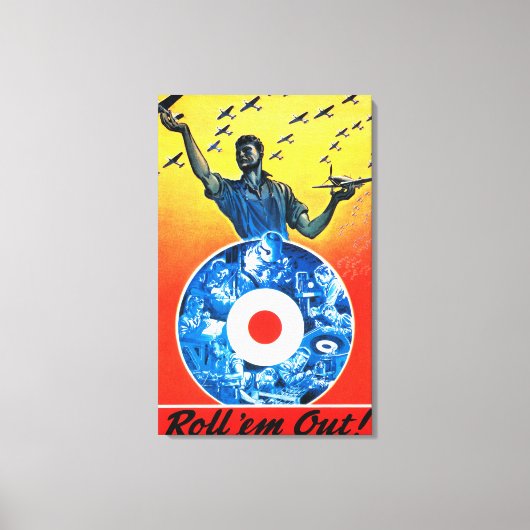 Rol ze uit de Royal Canadian Air Force Canvas Afdruk (Voorkant)