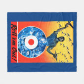 Rol ze uit de Royal Canadian Air Force Fleece Deken (Voorkant (Horizontaal))