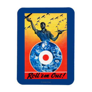 Rol ze uit de Royal Canadian Air Force Magneet