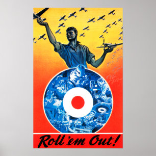 Rol ze uit de Royal Canadian Air Force Poster