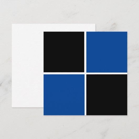 Rol zwart-blauw vierkant patroon (Voorkant / Achterkant)