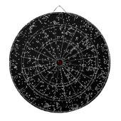 Rol zwart en wit Fractal Art Patronen Modern Dartbord (Voorkant)