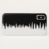 Rol zwart en wit Zigzag Striped Patroon Case-Mate iPhone Case (Achterkant (horizontaal))