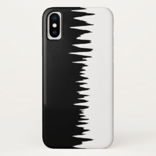 Rol zwart en wit Zigzag Striped Patroon Case-Mate iPhone Case