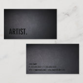 Rol zwart uit artistiek donker Visitekaartje (Voorkant / Achterkant)
