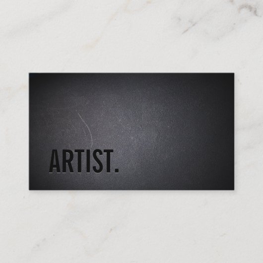 Rol zwart uit artistiek donker Visitekaartje (Voorkant)