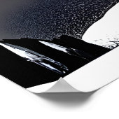 Rol zwart-wit Zebra | AI Art Poster (Hoek)