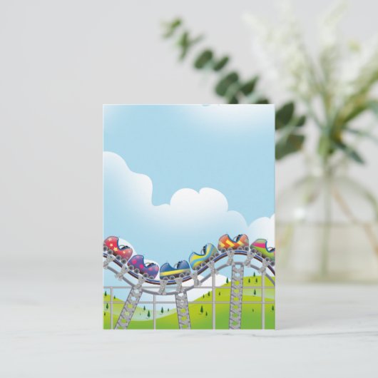 Rolachtbaan Briefkaart (Staand voorkant)
