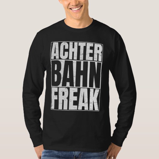 Rolachtbaan Freak voor het Onderzetter van Rollers T-shirt (Voorkant)