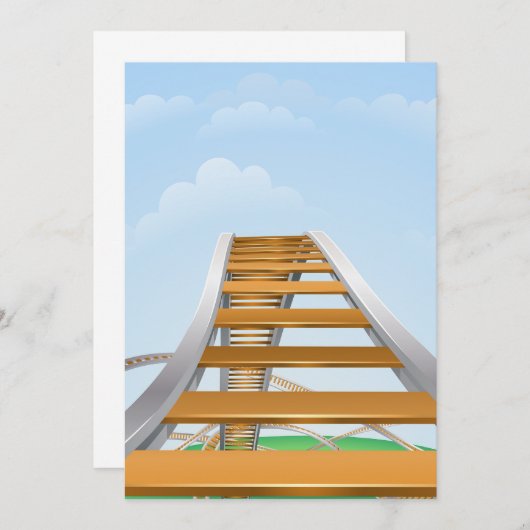 Rolachtbaan Kaart (Voorkant / Achterkant)