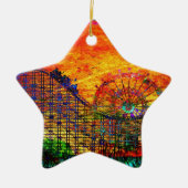 Rolachtbaan Keramisch Ornament (Voorkant)