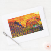 Rolachtbaan Rechthoekige Sticker (Envelop)