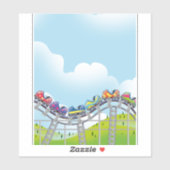 Rolachtbaan Sticker (Vel)