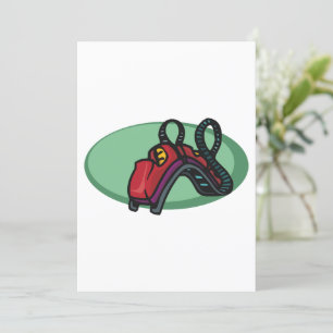 Rolachtbaan Theme Park Ride Invitation Kaart