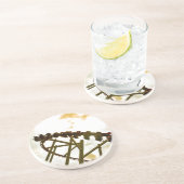 Rolachtbaan Zandsteen Onderzetter (Zijkant)