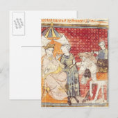 Roland Bidding Farewell aan Charlemagne Briefkaart (Voorkant / Achterkant)