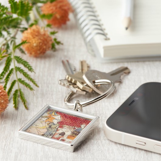 Roland Bidding Farewell aan Charlemagne Sleutelhanger (Zijkant)