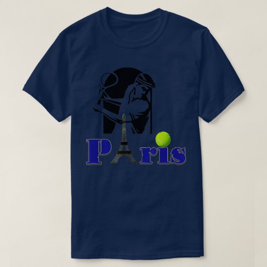Roland Garros Paris Tennis T-shirt (Design voorkant)