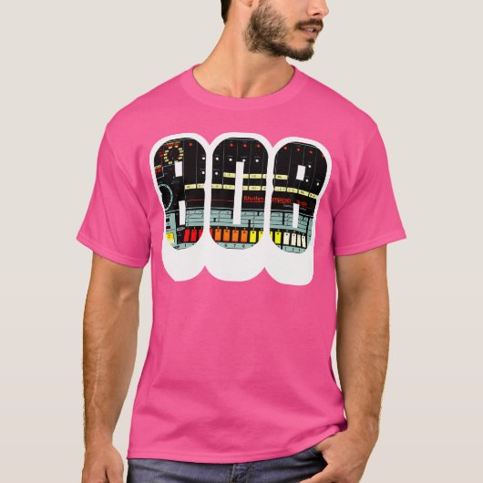 Roland TR-808 Drummachine Synthesizer T-shirt (Voorkant)