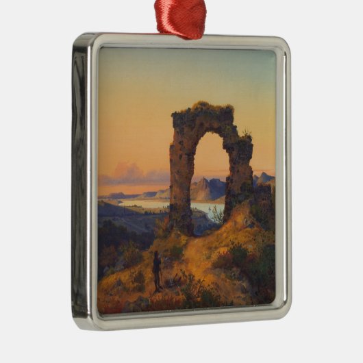 Roland's Arch (door Andreas Achenbach) Metalen Ornament (Rechts)