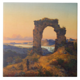 Roland's Arch (door Andreas Achenbach) Tegeltje