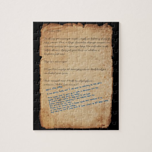 "ROLAND'S BRIEF" Puzzle Legpuzzel (Verticaal)