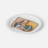 Rolapparaat Papieren Bordje (Gekanteld)