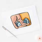 Rolapparaat Rechthoekige Sticker