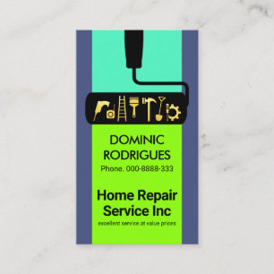 Rolborstel het Schilderen Handyman Hulpmiddelen Visitekaartje