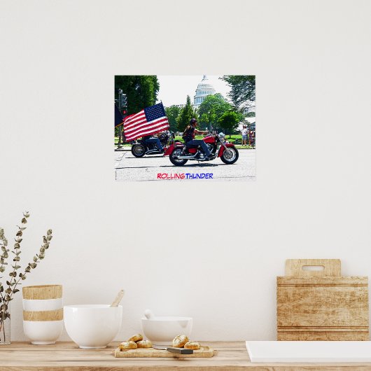 Roldemper in gelijkstroomposter poster (Keuken)