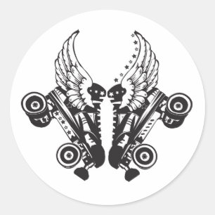 rolderby ronde sticker