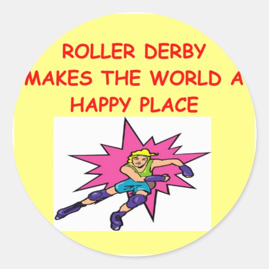 rolderby ronde sticker (Voorkant)